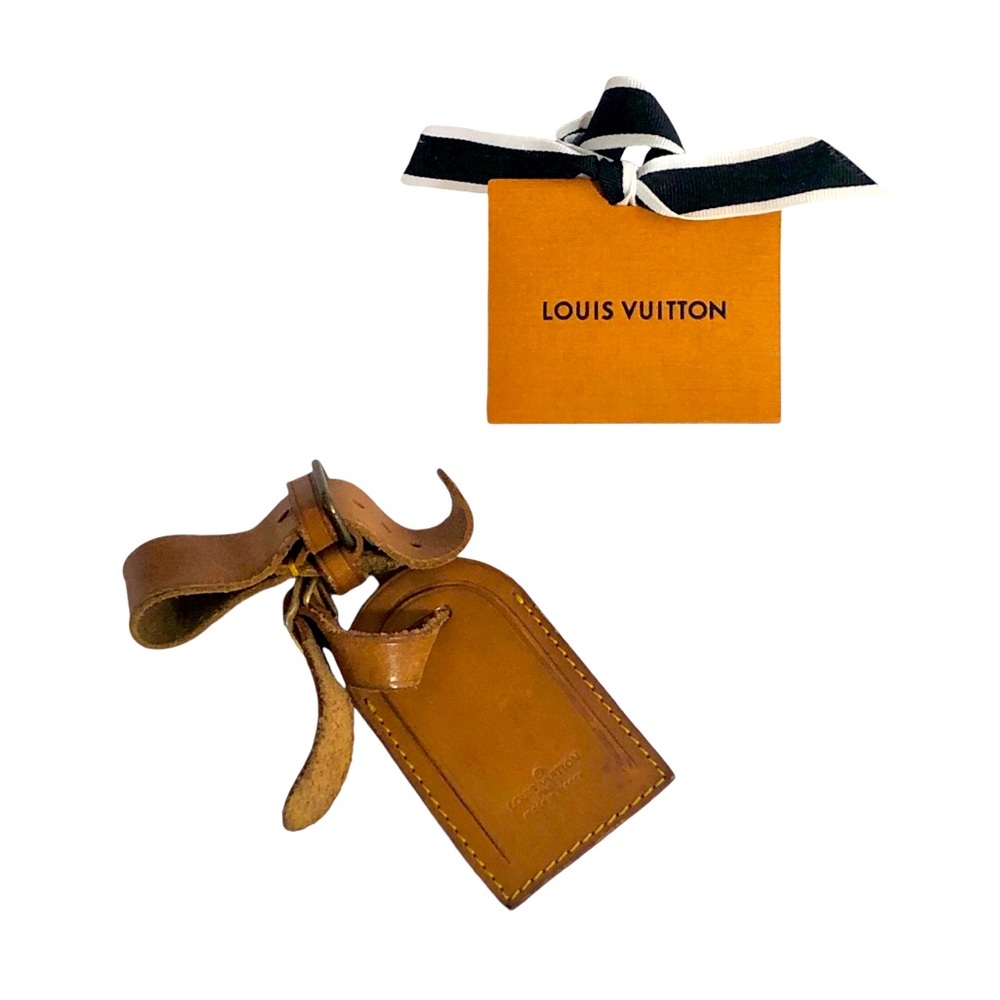 Louis Vuitton Vachetta Leather Luggage Tag - Picture 1 of 10